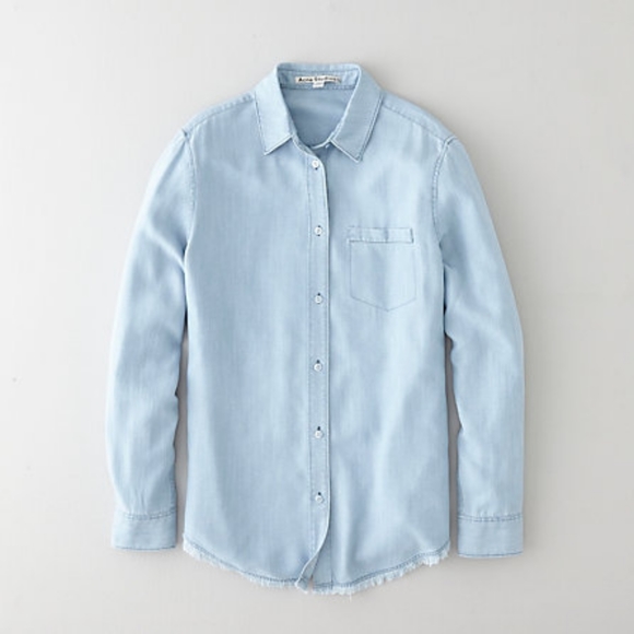 Acne Studios Tops - Acne Studios Blue Shirt